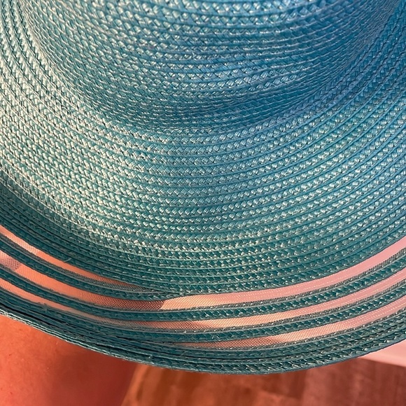 San Diego Hat Company Turquoise Wide Brim Derby Fancy Unique 